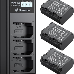 Cargador triple de baterías NP-FZ100
