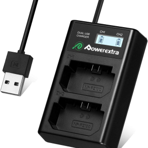 Cargador Powerextra Dual de batería NP-FZ100