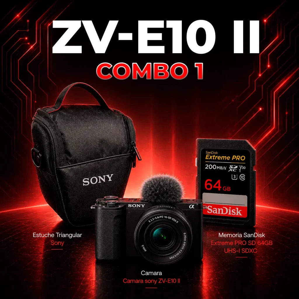 Sony ZV-E10 II Combo Básico para Creadores