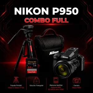 Nikon P950 Combo Todo Incluido