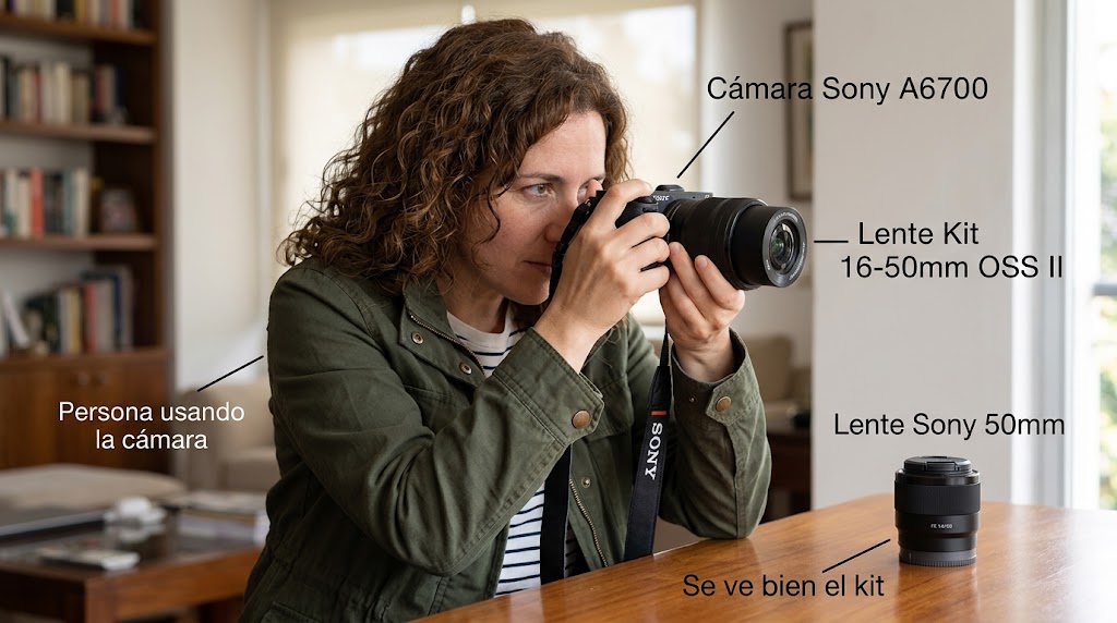 combo Sony A6700 con dos lentes